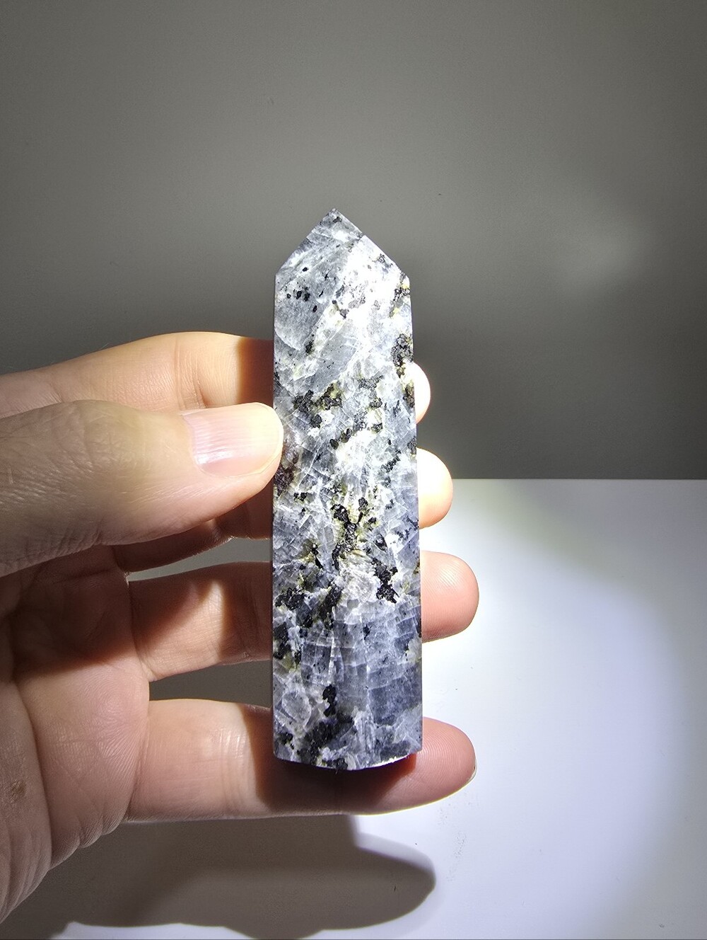 Larvikite Crystal Tower